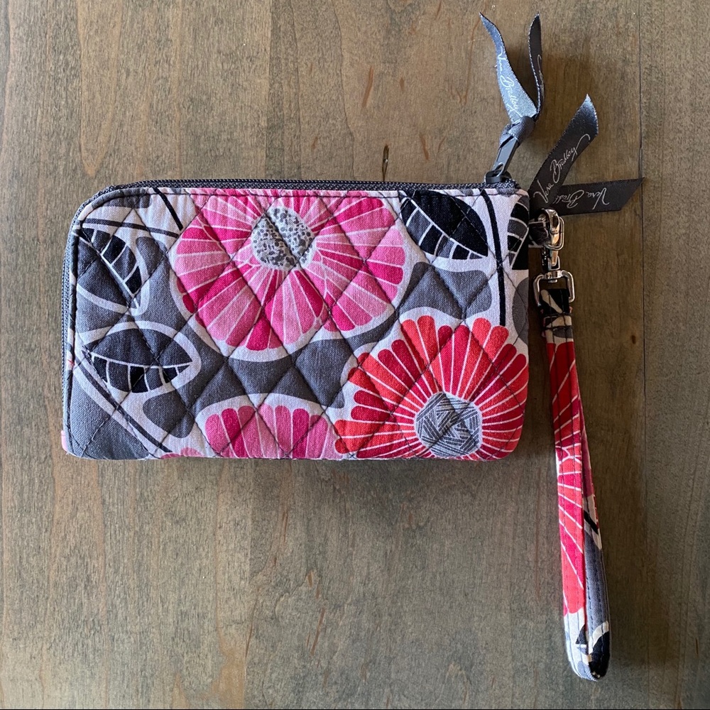 Vera Bradley Retired Cherry Blossom Wristlet - Picture 2 of 5